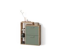 Livinity Scarpiera Ortello, Goldkraft rovere/verde, 80 x 90 cm