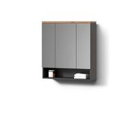 Livinity Specchio contenitore bagno Tanaro, Antracite, 70 x 77.5 cm