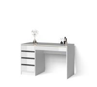 Livinity Tavolo da toeletta Imola, Bianco/Oro, Senza specchio