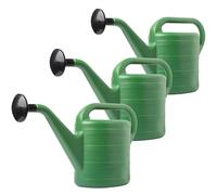 LIVINJA - Robusto annaffiatoio da 10 l, classico verde, set da 3 pezzi, ideale per ogni giardiniere, resistente ai raggi UV, con ugello rimovibile