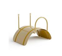 Livlig53 LIVLIG portagomma a parete, portagomma da giardino in acciaio, portagomma per tubi da giardino da 1/2” fino a 30m, colore: Oro