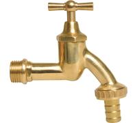 LIVLIG Rubinetto da esterno con attacco a vite per tubo da 1/2 pollice, rubinetto dorato, rubinetto da giardino in ottone, rubinetto per acqua fredda con attacco a parete da 1/2 pollice, Polly