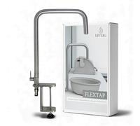 LIVLIG rubinetto mobile da esterno, rubinetto per acqua fredda in acciaio inox per cucina da esterno, rubinetto flessibile per cucina da giardino, girevole a 360 gradi