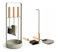 LIVLIG - Set di posate per camino, 3 pezzi, colore: menta | Set per camino con attizzatoio, spazzola per camino e paletta per cenere, posate da forno, accessori di design per camino in