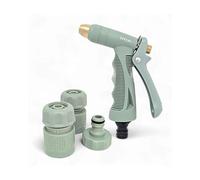 LIVLIG - Siringa da giardino, attacco per tubo da 1/2", in plastica e ottone, per tubo da giardino, siringa per pulizia, colore verde