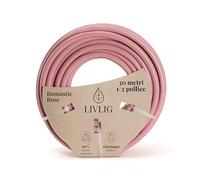 LIVLIG tubo acqua giardino 30 metri, tubo itrrigazione (1/2 pollici) Made in Germany, irrigazione giardino in PVC riciclato, dimensionalmente stabile, colore: Rosa
