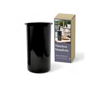 Livlig53 LIVLIG Raffreddatore per Vino smaltato, raffreddatore per Bottiglie 22 cm, Adatto Come Vaso Vintage e Porta Utensili, Stoviglie smaltate per Uso Esterno, Colore: Antracite