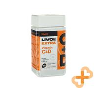 LIVOL Extra Vitamina C & D 60 Compresse Immune Sistema Cibo Integratore Almond A