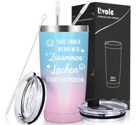 Livole Regali per donne, voi, migliore amica, sorella, collega, e ogni volta che ridiamo insieme muore un problema, regalo di Natale, compleanno, 600 ml