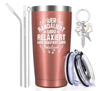 Livole Regali per infermiera, Natale, portachiavi per infermiera, dottori, donne - Chi è rilassato chi viene discusso - Tazza termica da 600 ml