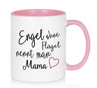 Livole Regalo per la festa della mamma per mamma, mamma, donna, regalo di Natale da figlia, figlio, angelo senza ali chiamato mamma - regalo per la mamma - figlia festa della mamma, 11oz 325 ml tazza