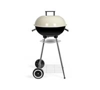 Livoo - Barbecue a carbone DOC172C - Ø 41 cm, in acciaio cromato, altezza 69,5 cm, valvola di ventilazione, griglia di stoccaggio, vassoio raccogli