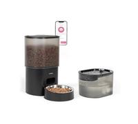 Livoo - Distributore di crocchette Automatico PET1067-3L, collegato, 10 pasti programmabili, Fino a 12 porzioni per pasto, Registrazione vocale