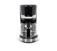 LIVOO DOD201N 1,5 l macchina caffè americano, Nero, Argento, Trasparente
