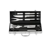 Livoo GS165 Set di 5 Accessori per Barbecue, Acciaio Inossidabile, Argento