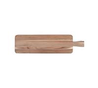 Livoo - Maxi tavola aperitiva MES151 - Acacia FSC, 75 x 19,5 cm, gambe in legno, ideale per presentare aperitivo