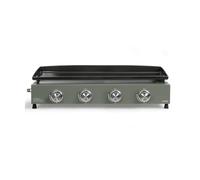 LIVOO - Piastra gas 4 bruciatori DOC325 - potenza totale di 10 kW, 78,5 x 34,5 cm di cottura, 10-12 persone, butano e propano