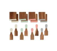 Livoo Set 8 spatules + 8 planchettes bois - MEN427