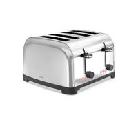 Livoo - Tostapane 4 slot DOD197 - fessura larga 3 cm, 1500-1700 W, 3 funzioni, 2 termostati indipendenti regolabili (7 livelli)