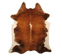 Livorio Exotic White Belly Backbone - Tappeto naturale unico dal Sud America | Pelliccia bovina, vera pelliccia