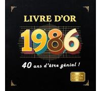 Livre d’Or d'anniversaire 40 Ans - Icône des Années 80 - Édition Rétro à l’Humour Inoubliable