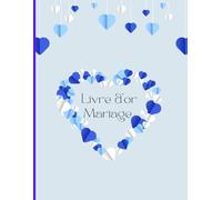 LIVRE D OR MARIAGE - COEUR BLEU ATYPIQUE
