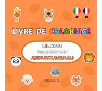 Livre de coloriage bilingue Français / Italien : Animaux / Animali