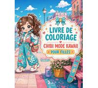 Livre de Coloriage Chibi Mode Kawaii pour Filles: Grand format créatif avec looks pastel, coiffures mignonnes et univers fashion à imaginer