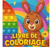Livre de coloriage: Coloriage sur le thème de Pâques - Dessins avec des gros ronds