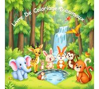 Livre de coloriage d’animaux pour enfants avec noms en français - 101 pages, Animaux à colorier pour les petits,Coloriages d’animaux pour enfants