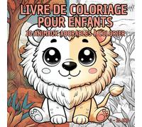 Livre de Coloriage d'Animaux pour Enfants: 20 Animaux Adorables à Colorier - Dessins Simples et Amusants pour Jeunes Artistes