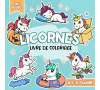 Livre de Coloriage Licornes: 40 Illustrations Magiques À Colorier, Pour Enfants Et AdultesAmelia Rowse