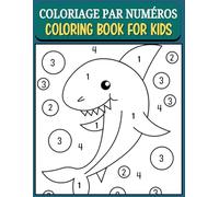 livre de coloriage pour enfants Colorier par numéro: Livre de coloriage magique par numéros pour enfants dès 4 ans | Dessins simples pour apprendre les chiffres et les couleurs