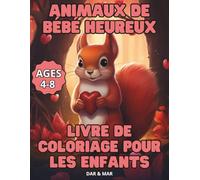 Livre de coloriage pour les enfants des animaux heureux