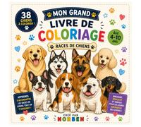 Livre de coloriage - Races de chiens: Pour les enfants passionnés par les chiens