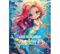 Livre de coloriage Sirènes: Explorez le monde magnifique des sirènes | Cahier de coloriage sirènes pour enfants | D'adorables illustrations de sirènes à colorier pour se relaxer |