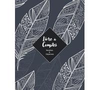 Livre de Comptes Auto-Entrepreneur - Gris à motif Plumes - Recettes et Dépenses : Cahier de comptabilité facile, Format A4, 150 pages