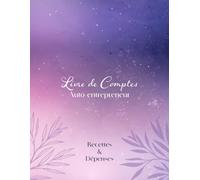Livre de Comptes Auto-Entrepreneur - Violet - Recettes et Dépenses : Cahier de comptabilité facile, format A4, 150 pages