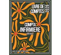 Livre de Comptes Infirmière Libérale: Cahier de comptes pour infirmière libérale, Suivi mensuel des recettes, dépenses, kilomètres, planning et administratif