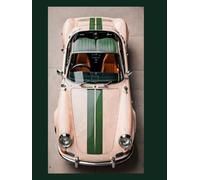 Livre de Décoration Réversible : Voiture Vintage & Damier Vert: Grand Livre de Collection réversible - 400 Pages Blanches - Couverture Rigide Style Vintage Automobile et Damier Vert Émeraude