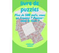 livre de puzzles, Plus de 500 mots.: Plus de 500 mots, vous en trouvez ? Pouvez-vous le faire ?