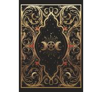 Livre des ombres: journal de magie à remplir pour wiccans, sorcier, sorcière et magicien | Grimoire de sorcière | 150 pages vierges pointées | Couverture vintage dorée et bleue | cadeau pour sorcières