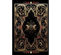 Livre des ombres: journal de magie à remplir pour wiccans, sorcier, sorcière et magicien | Grimoire de sorcière | Pages vierges pointées | Couverture vintage dorée et bleue | cadeau pour sorcières