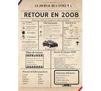 LIVRE D'OR ANNIVERSAIRE 2006 | Journal affiche Retour en 2006 | FORMAT A4 21 X 29,7 CM | 120 PAGES BLANCHES VIERGES