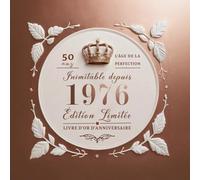 Livre d'Or Anniversaire 50 Ans - Style Chic Rose Gold - Édition Limitée Vintage Élégante