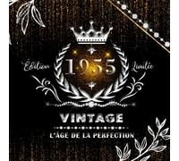 Livre d'or Anniversaire 70 Ans - Vintage 1955 : Éclat et Élégance Intemporelle: 120 pages blanches vierges/ Format carré 21 cm/ Couverture souple