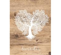 Livre d'or Arbre de Vie: Blanc et Bois | Couverture RIGIDE | Mariage, Anniversaire, Communion, Baptême, Baby Shower, Pot de départ, Retraite, ... format, 100 pages vierges à Personnaliser
