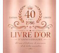 Livre d'or d'anniversaire 40 ans Rose Gold