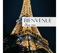 Livre d'or location saisonnière Airbnb | Maison appartement gîte | Carnet souvenir Paris en Français et anglais | Guest book 100 pages Format 21x21cm
