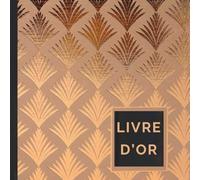 Livre d'or orné d'un délicat motif de feuillage inspiré du lotus, symbole de pureté, d'éveil et de renouveau: qui va capturer l'essence de vos ... toute une vie, idéal pour toute occasion